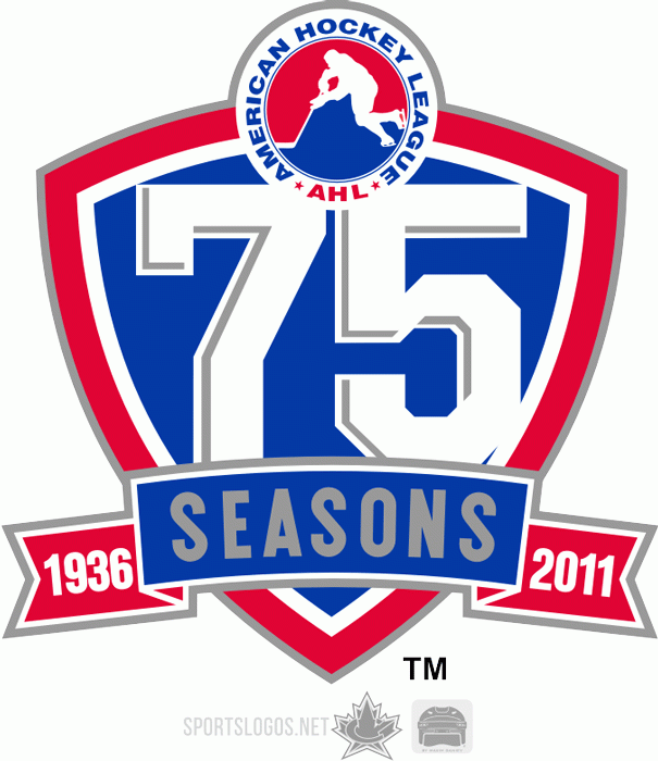American Hockey League 2010 11 Anniversary Logo iron on heat transfer